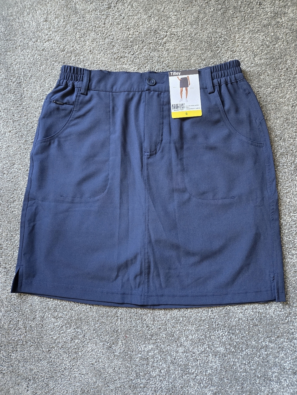 Tilley Navy Women's Stretch Small Skort - Picture 2 of 6